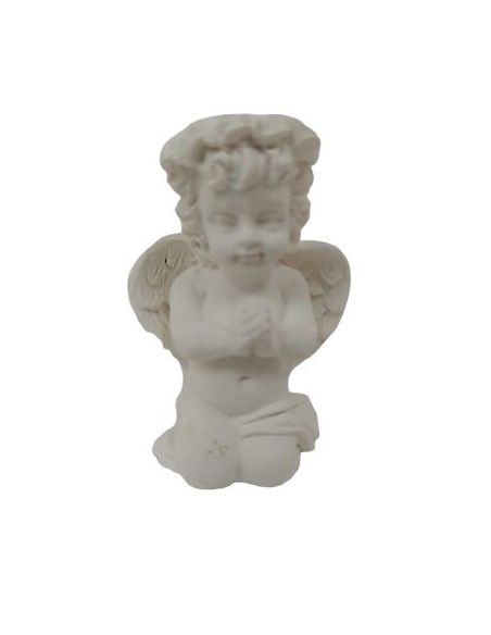 Angel Niño Resina Blanco Alas Grandes 5Cm