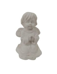 Angel Niña Resina Blanco Alas Grandes 5Cm