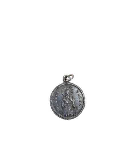 Medalla San Judas Plata Baño 5µm 18Mm