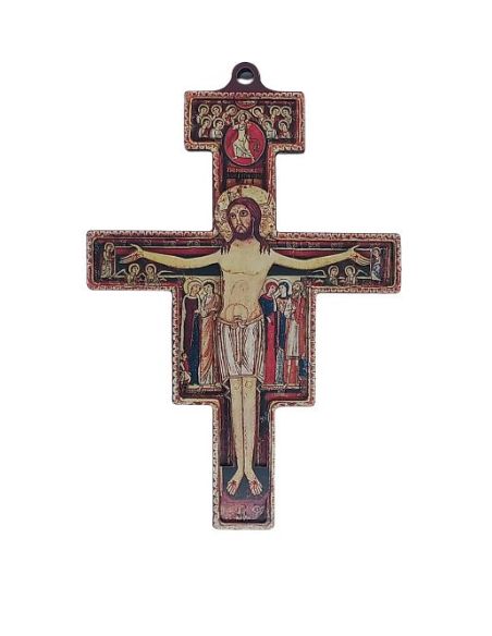 Cruz San Damian Madera 2 Dimensiones 8,5X5,5Cm