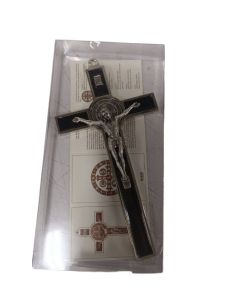 Cruz S. Benito Lacada Negra 20Cm