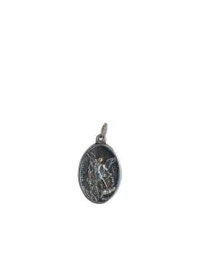 Medalla Oval San Miguel Plata Baño 5µm 20Mm