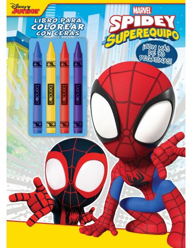 Spidey Y Su Superequipo. Libro Para Colorear Con Ceras