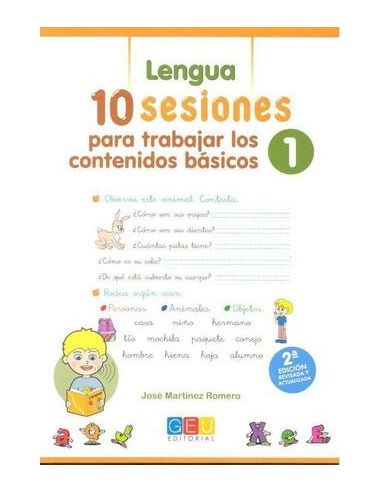 10 Sesiones Para Trabajar Los Contenido Básicos : Lengua Y Matemáticas 1