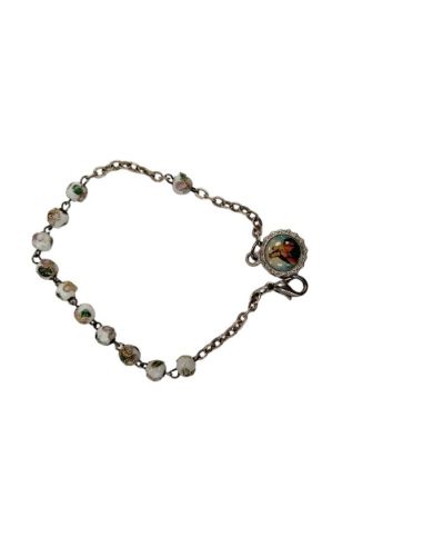 Brazalete Ceramica Blanco Auxiliadora 6Mm