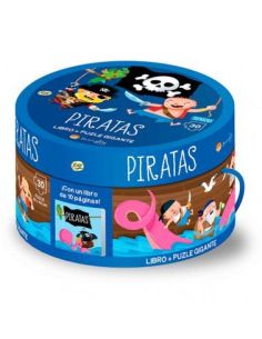 Piratas. Cajas Redondas. Con Puzzle. Edic. Ilustrado (Español)