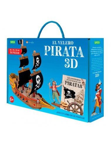 El Velero Pirata 3D. 3D Carton. Con Maqueta. Edic. Ilustrado (Español)