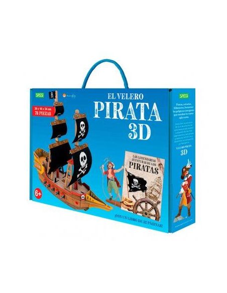 El Velero Pirata 3D. 3D Carton. Con Maqueta. Edic. Ilustrado (Español)