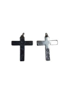 Cruz Camino Familias Metal Plata Baño 5µm 30X25Mm