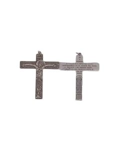 Cruz Camino Familias Metal Plata Baño 5µm 65X55Mm