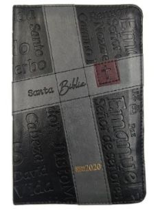Biblia Rvr2020 Portátil Letra Grande Cierre Colección Nombres De Jesús Color Negro