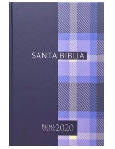 Biblia Rvr2020 Portátil Tapa Dura Cuadros Azules