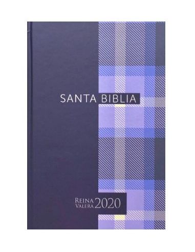 Biblia Rvr2020 Portátil Tapa Dura Cuadros Azules
