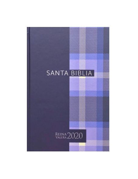 Biblia Rvr2020 Portátil Tapa Dura Cuadros Azules