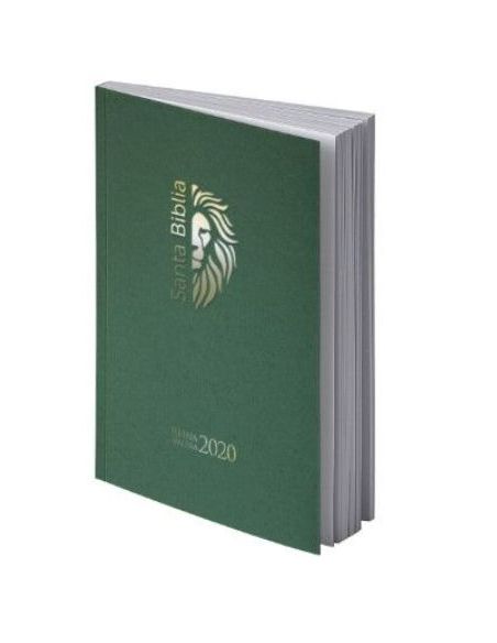Biblia Rvr2020 Tamaño Manual Letra Grande Rústica Verde
