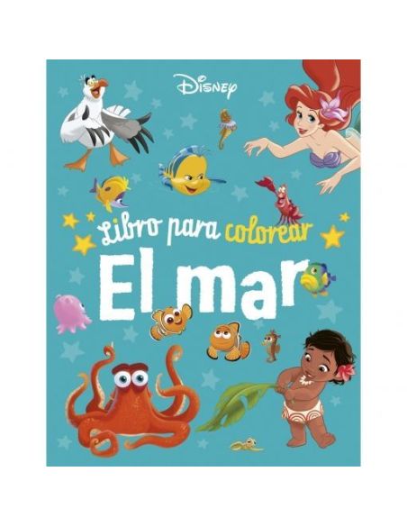 Disney. Libro Para Colorear. El Mar|Libreriasalesiana