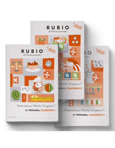 Matemáticas Método Singapur 5.º Primaria Rubio