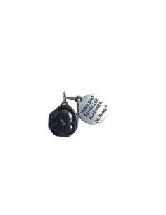 Medall V. Del Camino Octog. Metal Plata Baño 5µm 13Mm
