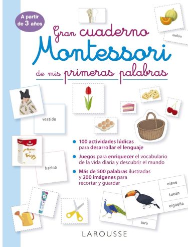 Gran Cuaderno Montessori De Mis Primeras Palabras