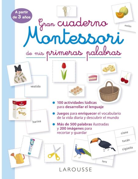 Gran Cuaderno Montessori De Mis Primeras Palabras