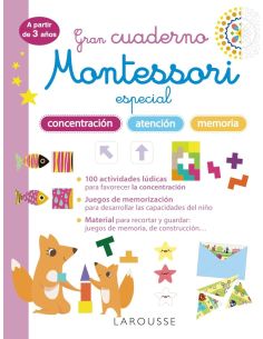 Gran Cuaderno Montessori Especial Concentración, Atención Y Memoria. A Partir De