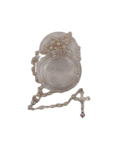 Rosario Cristal Perla Comunion 6Mm|Libreriasalesiana