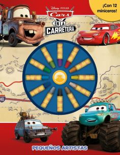 Cars en la carretera. pequeños artistas