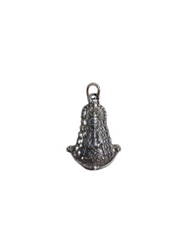 Medalla V. Rocio Metal Plata Baño 5µm 22Mm
