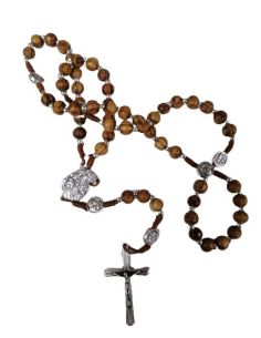 Rosario San José Medallas Madera Metal