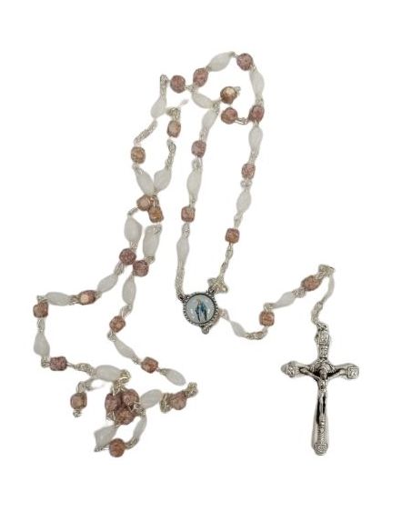 Rosario Cristal Piedras Claras Milagrosa