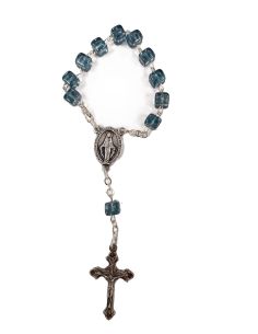 Decena Cristal 7X5Mm Azul