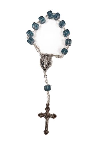 Decena Cristal 7X5Mm Azul