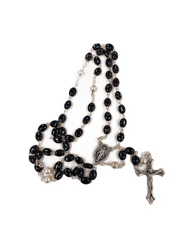 Rosario Semilla Cristal Escarabeo Perlas