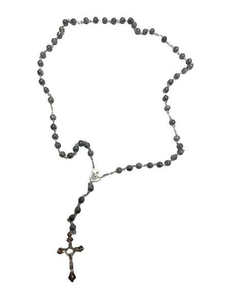 Rosario Cristal Marm. 6Mm Color Gris Milagrosa