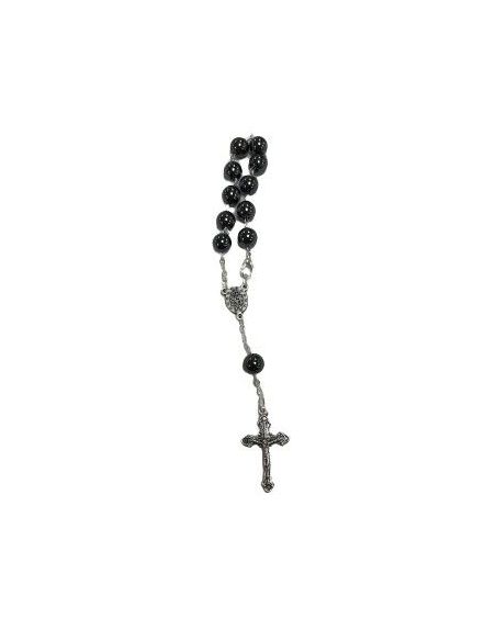 Rosario Decena Hematites 8Mm