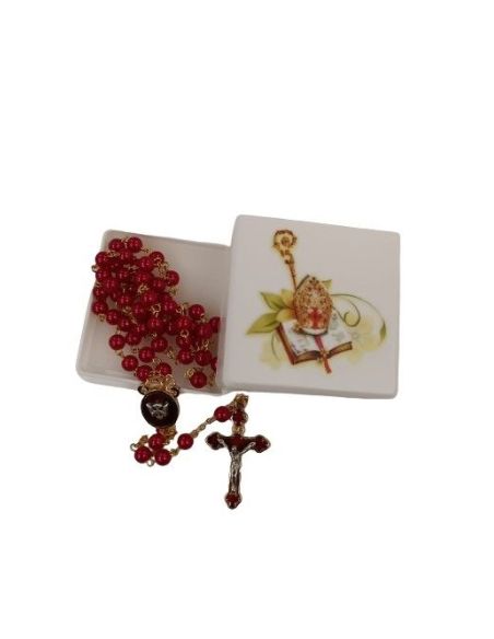 Rosario Cristal Confirmacion Con Caja