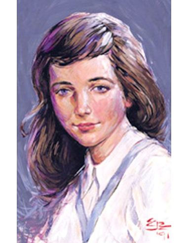 Estampa Laura Vicuña. (Espariz) 7 X 11