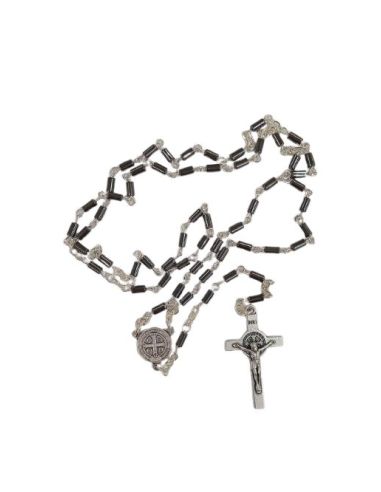 Rosario San Benito Cilindros Hematites 3X5Mm