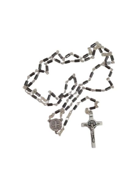 Rosario San Benito Cilindros Hematites 3X5Mm