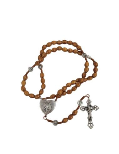 Rosario Cuerda Madera Pino Milagrosa