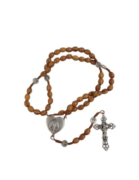 Rosario Cuerda Madera Pino Milagrosa