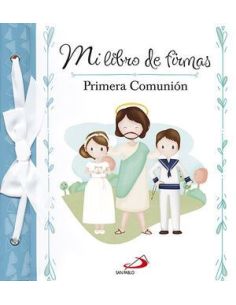 Mi libro de firmas. mi primera comunión (azul)