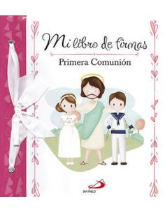 Mi libro de firmas. mi primera comunión (rosa)