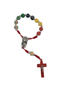 Rosario Misionero Decena Cuerda Madera Metal