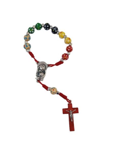 Rosario Misionero Decena Cuerda Madera Metal