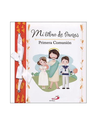 Mi libro de firmas. mi primera comunión (naranja)