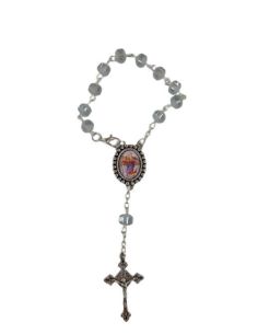 Rosario Decena Cristal Bisel 6Mm Gris S. Cristobal