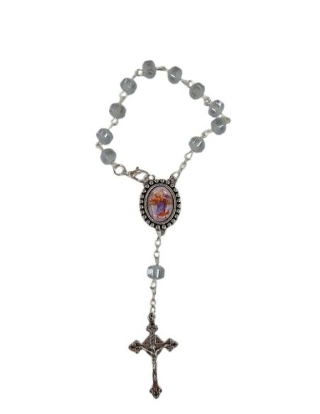 Rosario Decena Cristal Bisel 6Mm Gris S. Cristobal