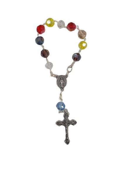 Decena Cristal 7Mm Multicolor Surtidos