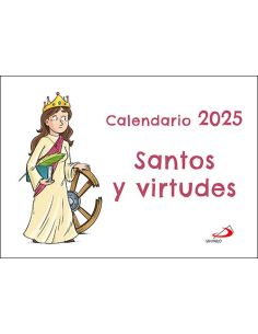 Calendario Pared Santos Y Virtudes 2025